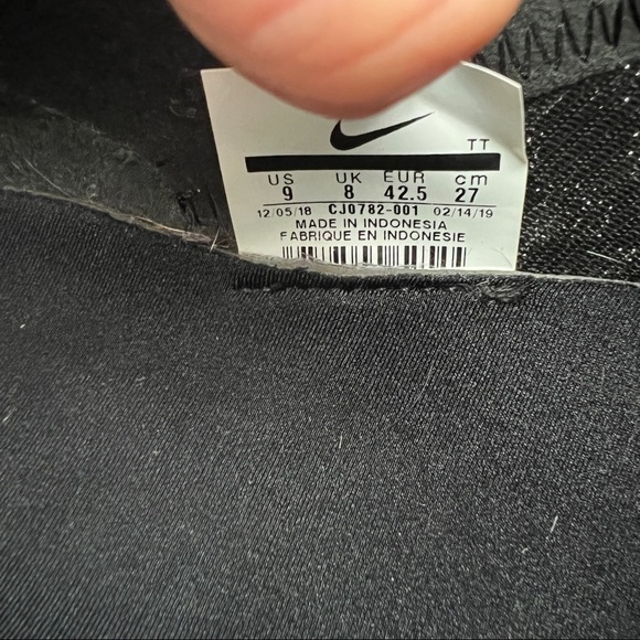 Nike React Element 55 Black Crimson Volt Mens Sneaker - Picture 9 of 9